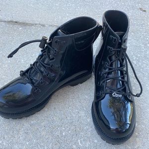 Circus black combat boots